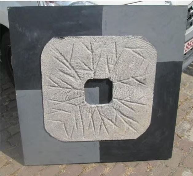 Abstract Geschilderd Werk - Allerlei Vakken - 100x100, Antiek en Kunst, Ophalen