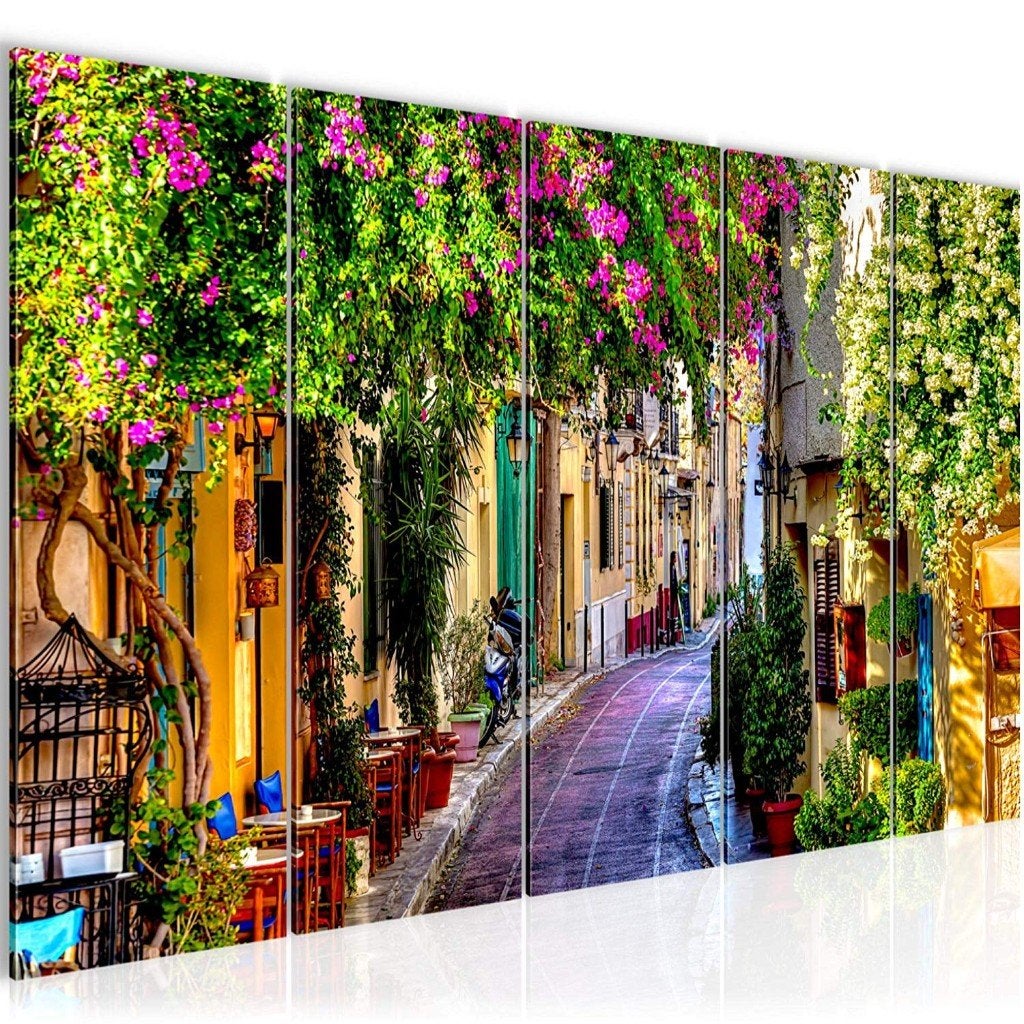 Canvas 5-Liège Italie (4 variantes) - Livraison gratuite !, Antiquités & Art, Giclée, Paysage urbain, Sur cadre en bois, Autres matériaux