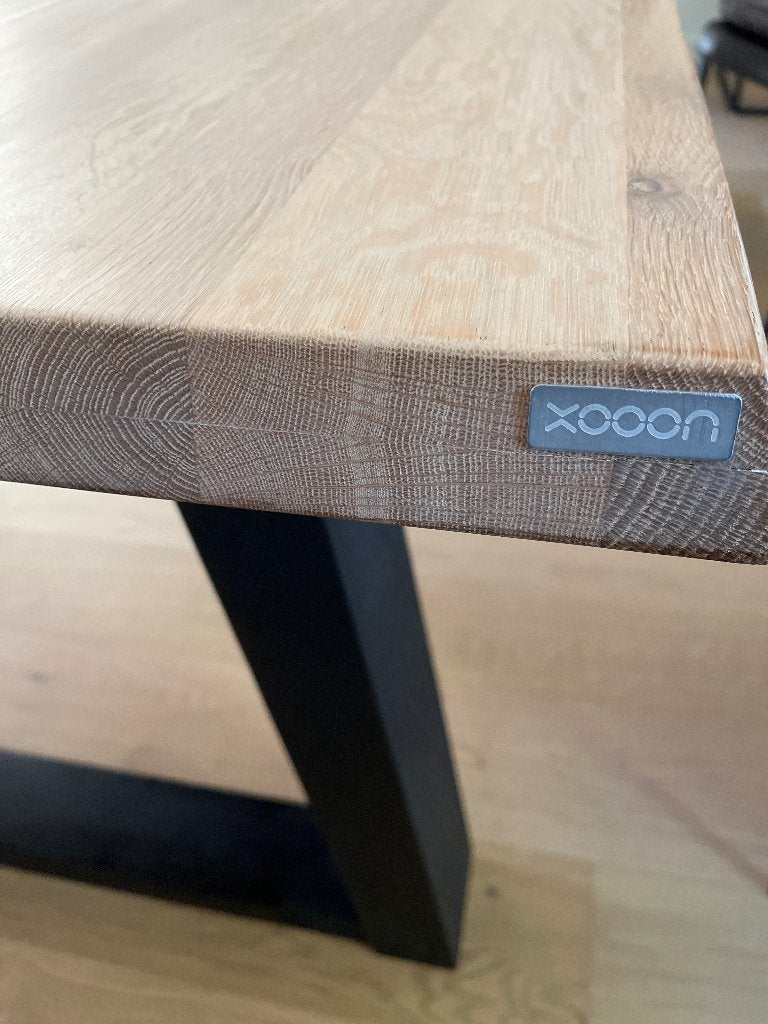 Massief eiken eettafel van xooon, Enlèvement, Utilisé, 50 à 100 cm, Chêne