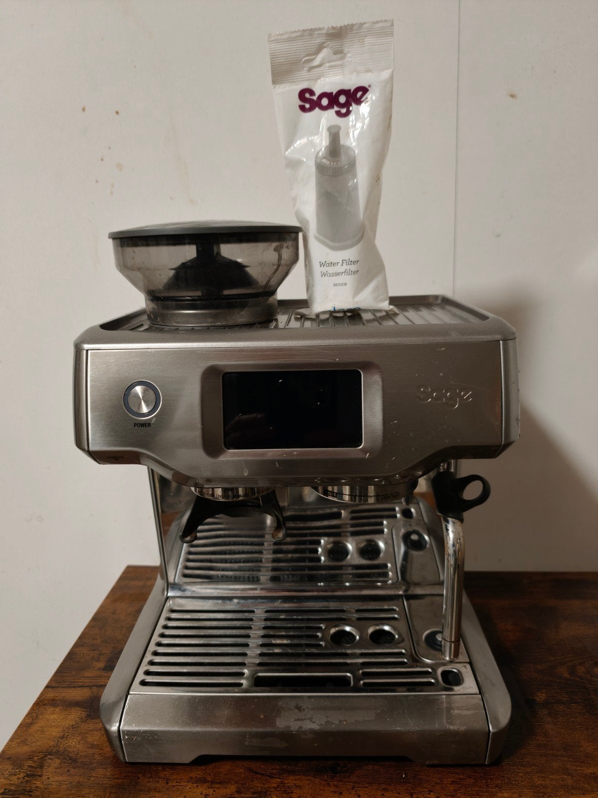 Sage Barista Touch Stainless Steel, Electroménager, Utilisé, Sage, Sage, Moulin à café