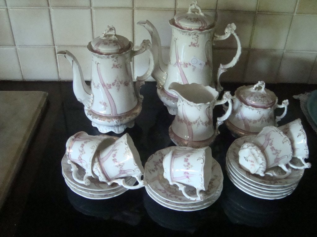 Art Nouveau koffieservies in Altwasse rporslein.C.T., Antiek en Kunst, Antiek | Servies compleet, Ophalen
