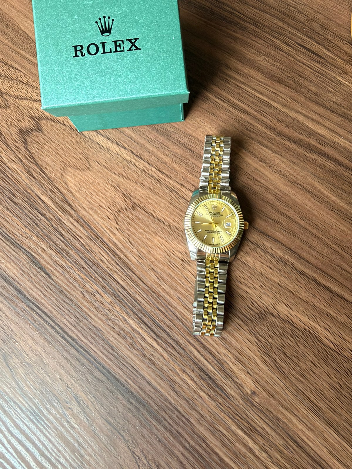 Rolex Datejust champagne dial, Bijoux, Sacs & Beauté, Envoi, Comme neuf, Rolex