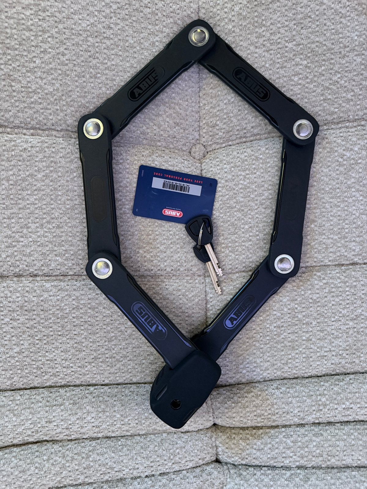Abus vouwslot fiets 6500K, Vélos & Vélomoteurs, Accessoires vélo | Cadenas de vélo, Enlèvement ou Envoi, Comme neuf