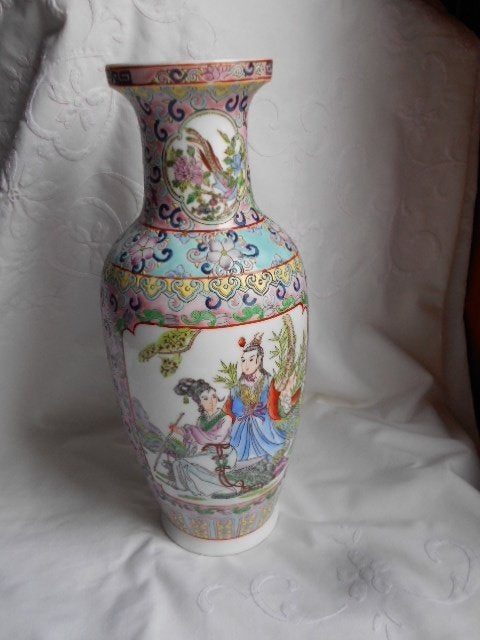 4 vases, intacts, porcelaine, bonnes affaires, Enlèvement ou Envoi, Comme neuf, Rose, Pierre/céramique