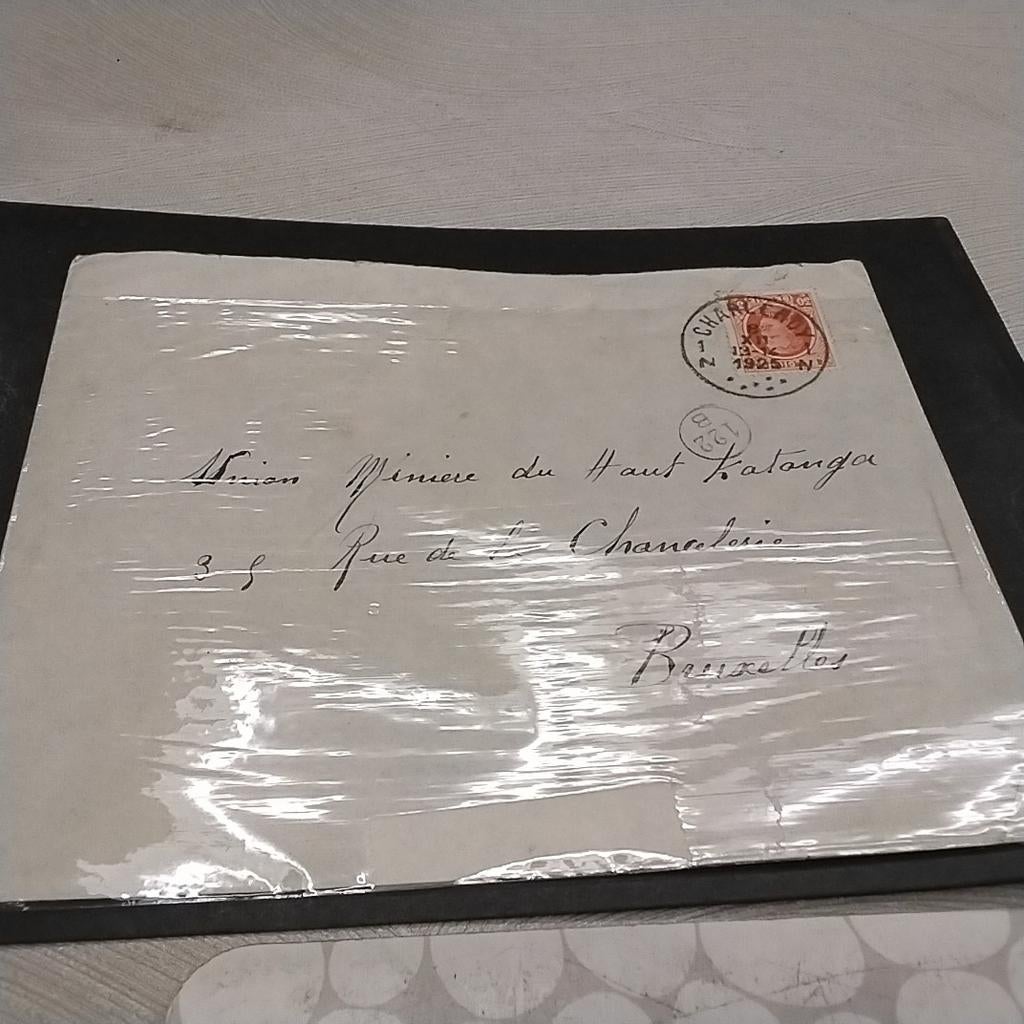 BELGIQUE Lettre de Marcinelle à Bruxelles. 8/12/1925, Enlèvement ou Envoi, Lettre