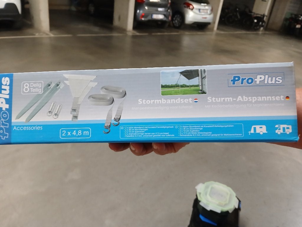 NIEUWE STORMBANDEN VOORTENT, Caravans en Kamperen, Mobilhome-accessoires, Ophalen of Verzenden, Nieuw