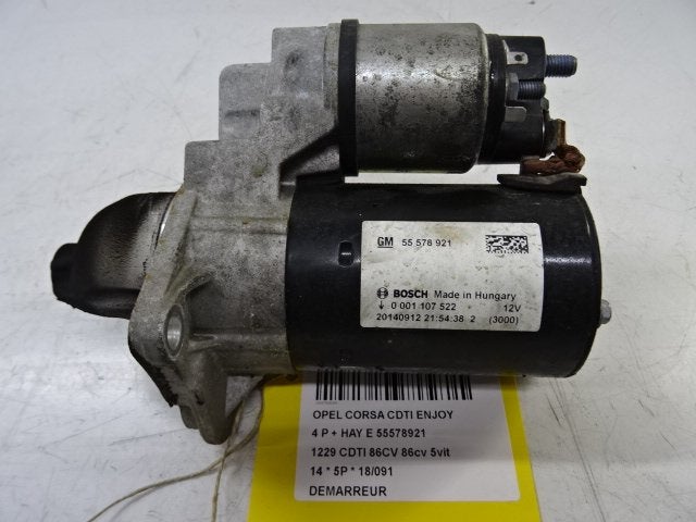 DÉMARREUR Opel Corsa D (01-2006/12-2014) (55578921), Utilisé, Rue de l'Espoir 34 34
4030  GRIVEGNÉE, BE, Info@Collignon.be, Opel