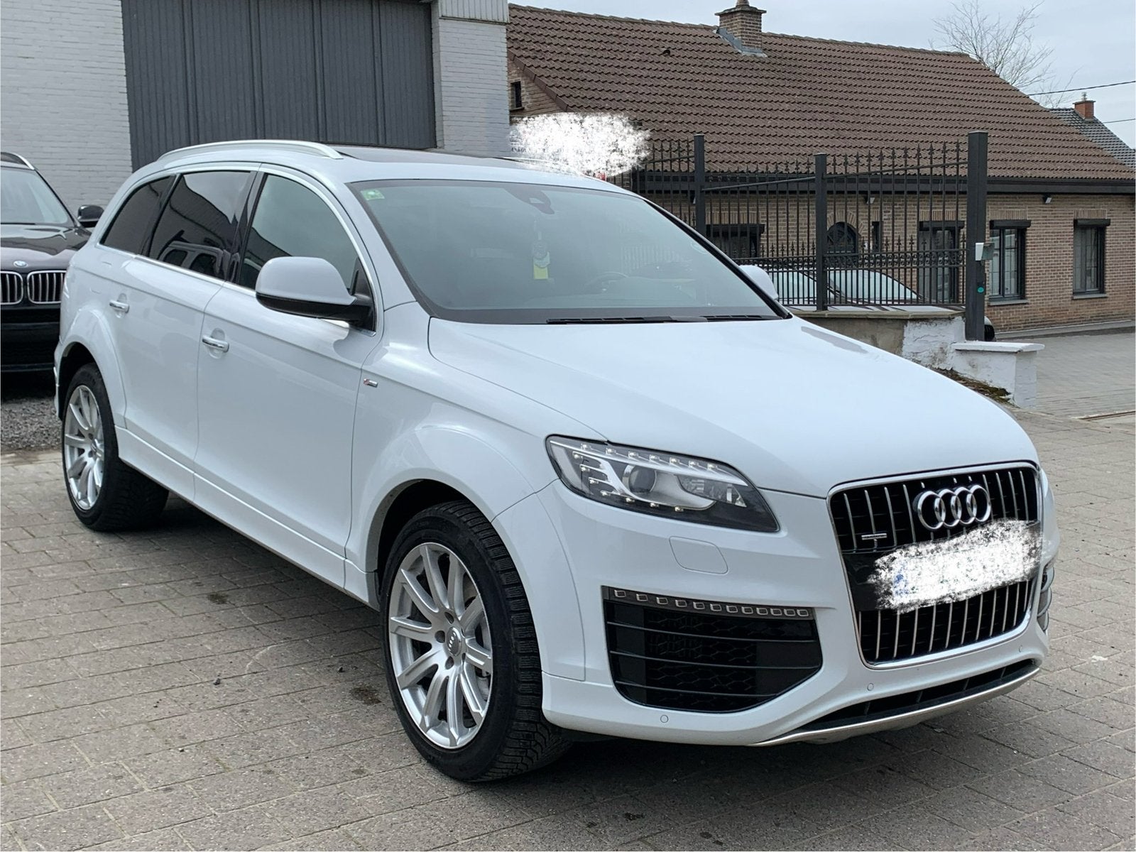 Audi Q7 rs pack full s line 3.0tdi 7 zit, Auto's, Audi, Euro 5, Zwart, 2800 kg, Leder