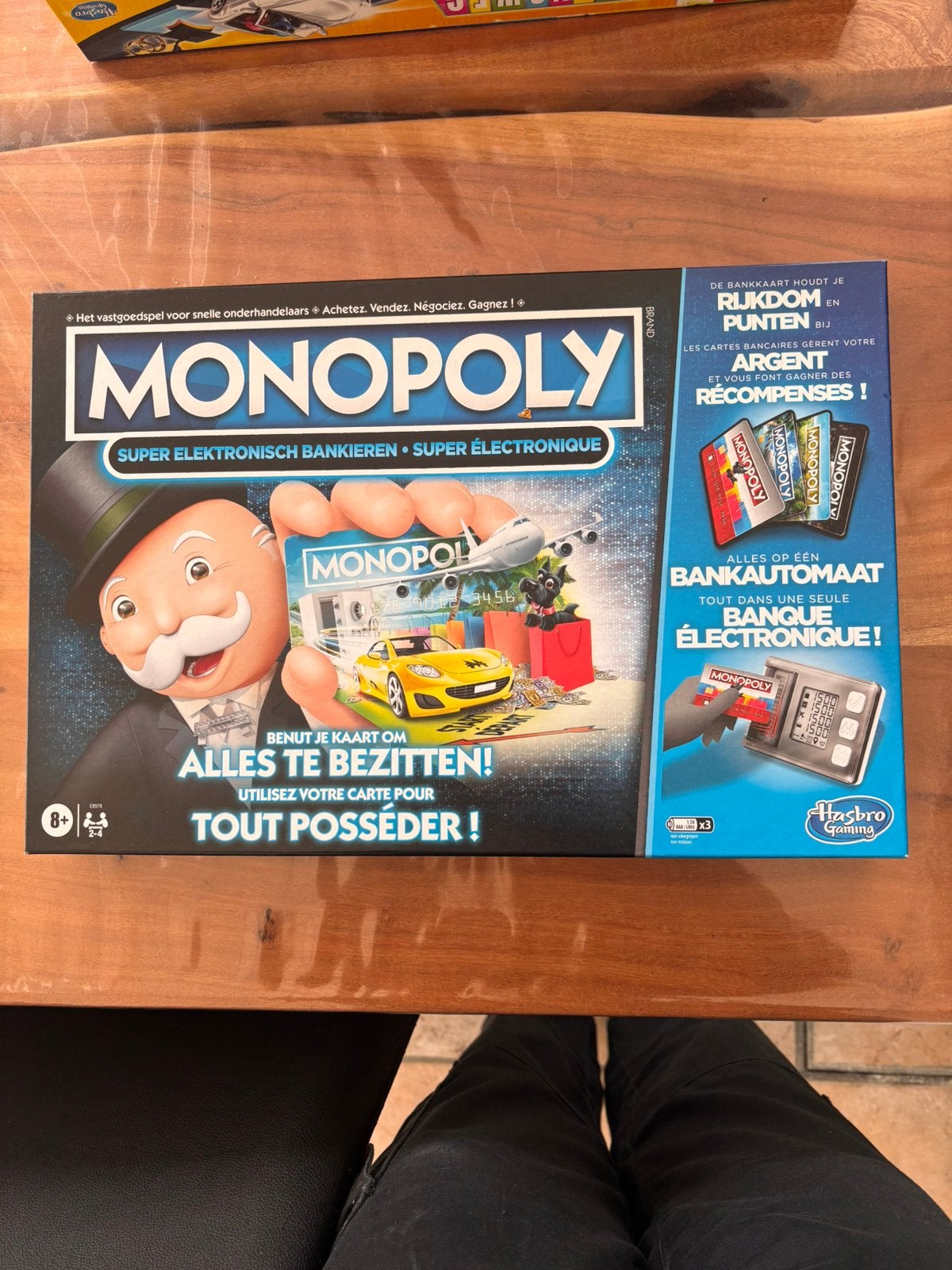 Gezelschapsspel ‘Monopoly, Super Elektronisch Bankieren’, Drie of vier spelers, Ophalen, Zo goed als nieuw, Reisspel