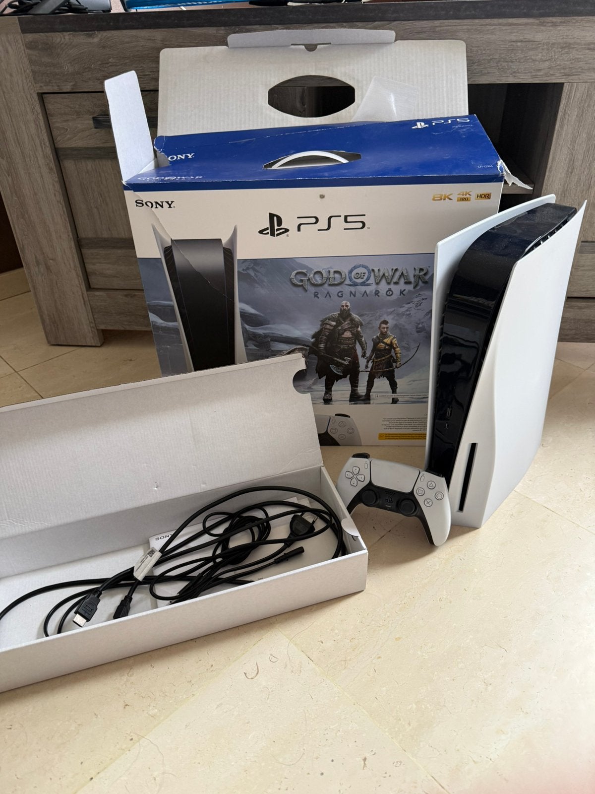 PlayStation 5 avec lecteur de disque - Boite - Cables, Enlèvement, Comme neuf, Playstation 5