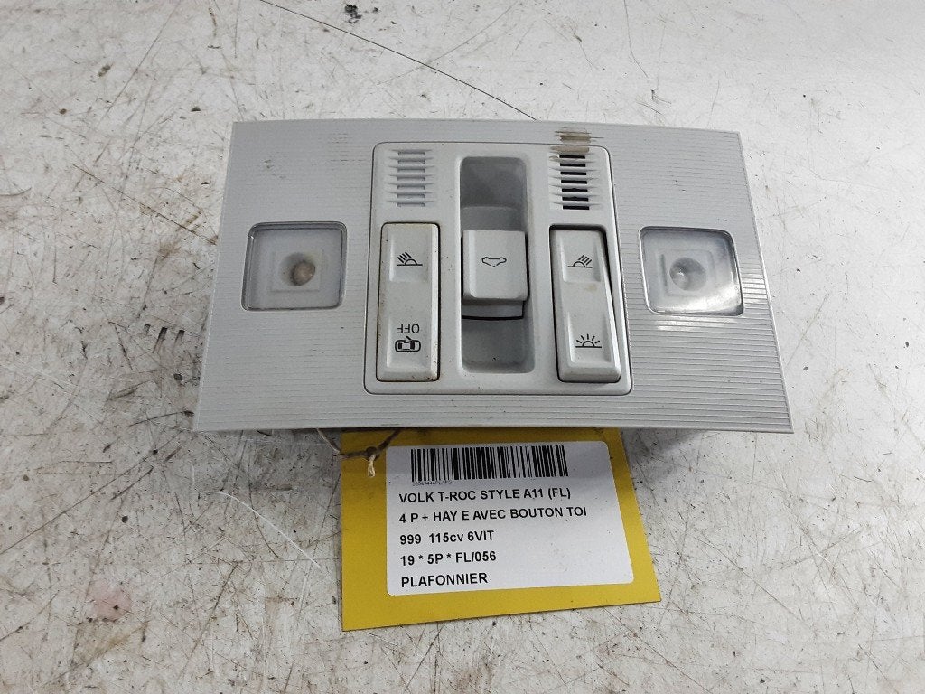 ECLAIRAGE DE PLAFONNIER Volkswagen T-Roc I (2GA947105AA), Volkswagen, Volkswagen AG, Utilisé, Kundenbetreuung@volkswagen.de
