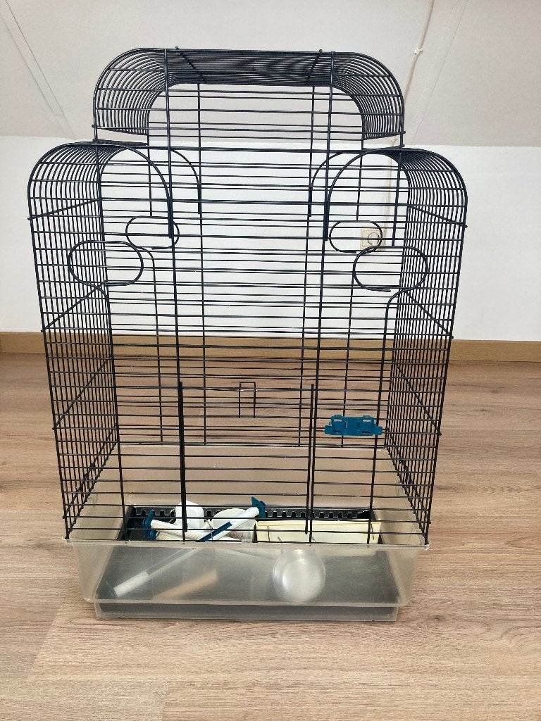 2 vogelkooien, Enlèvement ou Envoi, Comme neuf, Métal, Cage à oiseaux