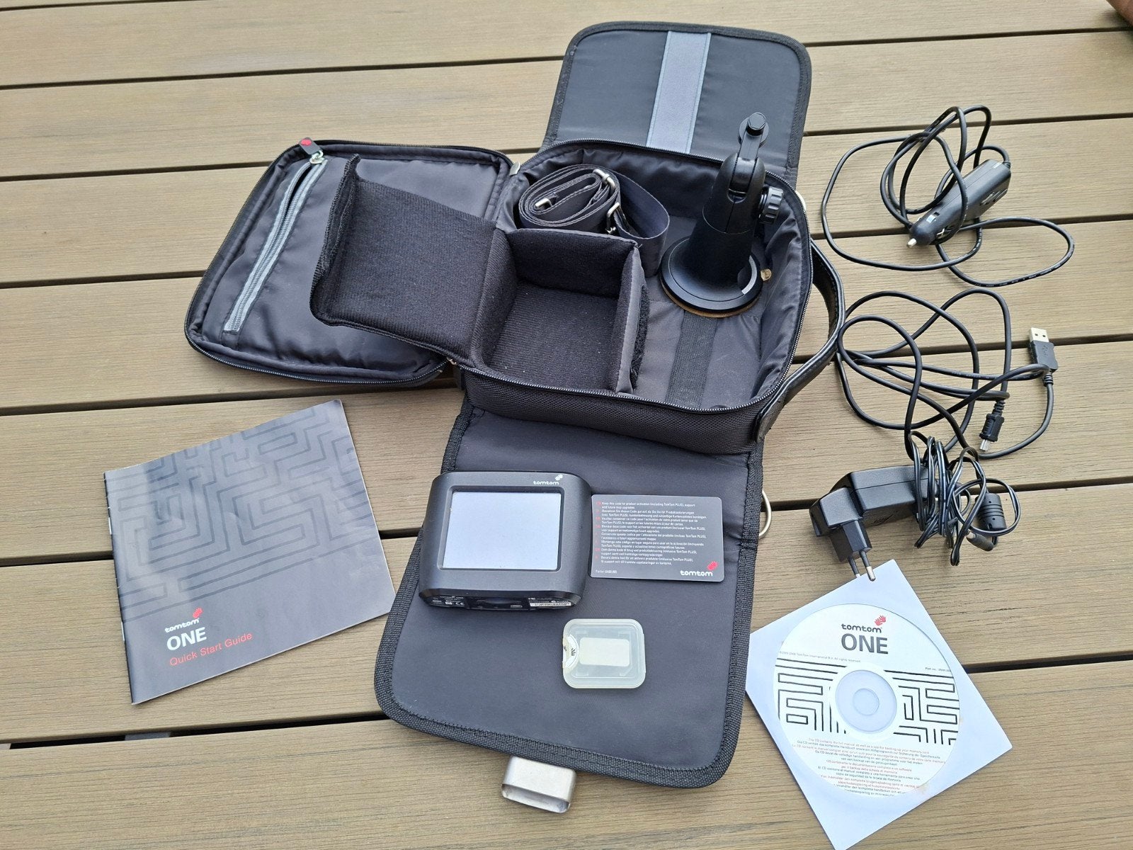 tomtom one gps - compleet in originele tas, Ophalen of Verzenden