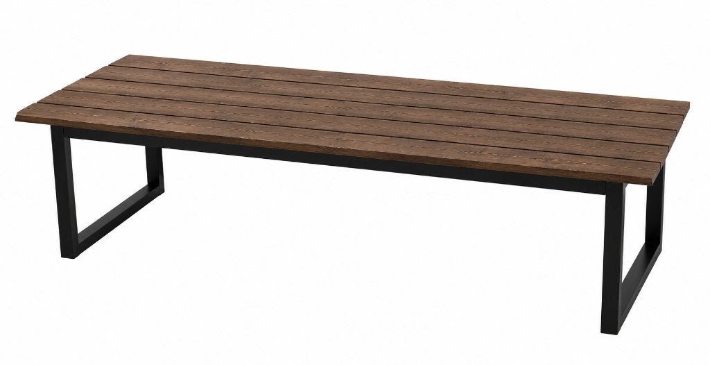 Mooie zware (buiten) tafel. 3M lang, Huis en Inrichting, Tafels | Eettafels, Ophalen, 100 tot 150 cm, Eikenhout, 200 cm of meer