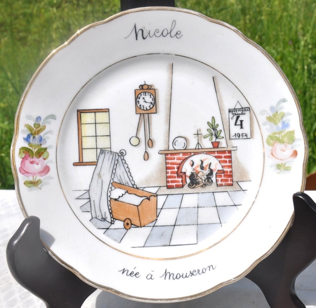 assiette de naissance nicole 4/5/1954, Enlèvement ou Envoi