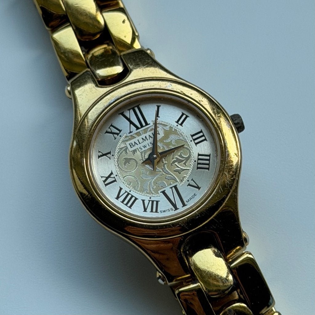 Montre Pierre Balmain ronde pour femme - 26 mm, Montre-bracelet, Enlèvement ou Envoi, Acier, Utilisé