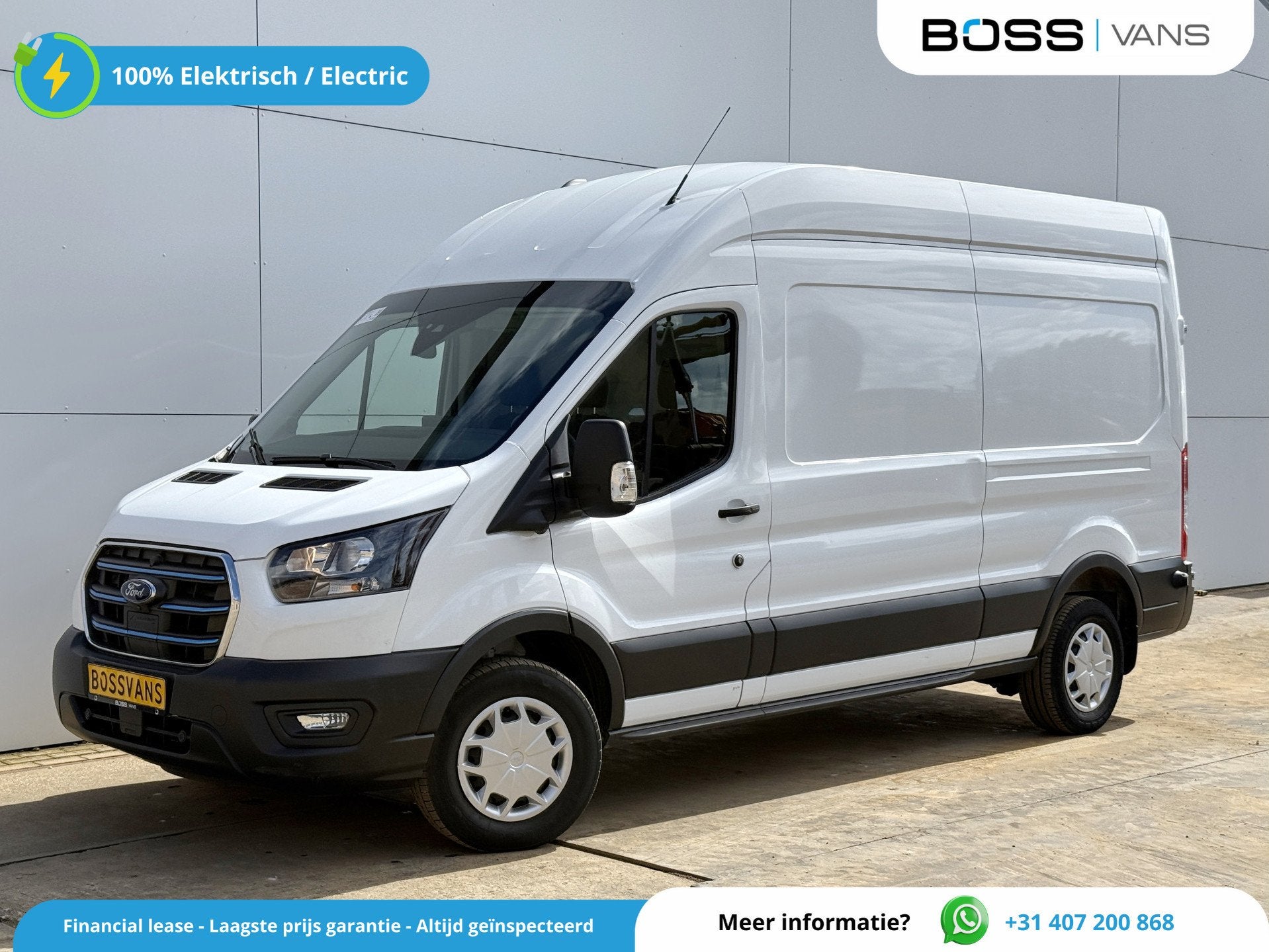 Ford E-Transit 68kWh 184PK L3H3 317km WLTP 96.9% (SOH) BEV S, Autos, Achat, 135 kW, Entreprise, 3 places