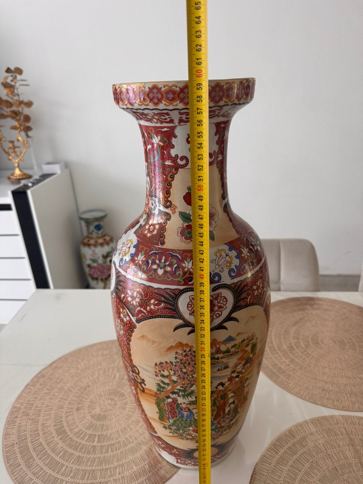 Grote Japanse porseleinen vaas – 60 cm, Enlèvement, Utilisé