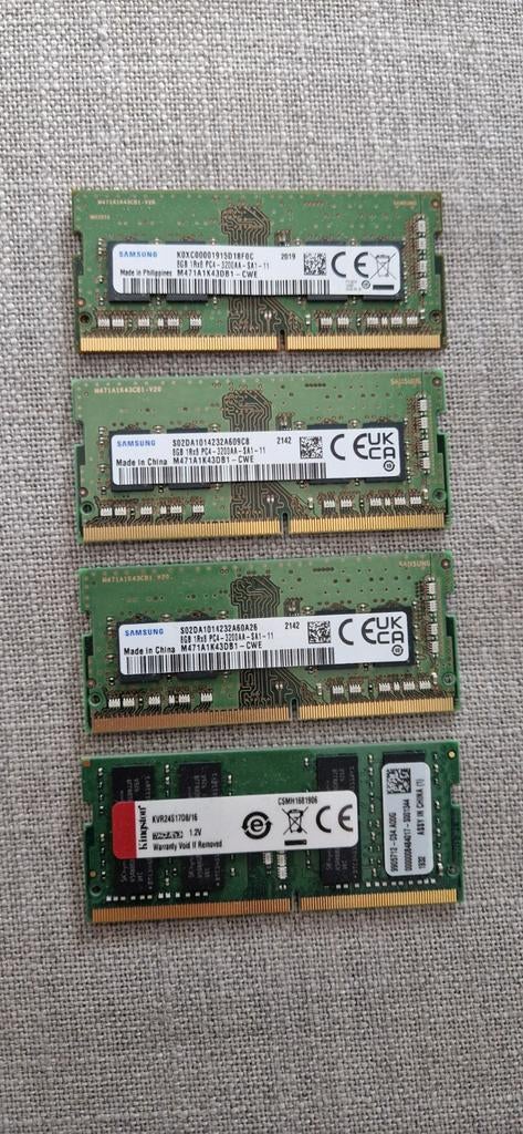 Lot RAM DDR4 sodimm 8 & 16GB, Computers en Software, Ophalen of Verzenden, DDR4