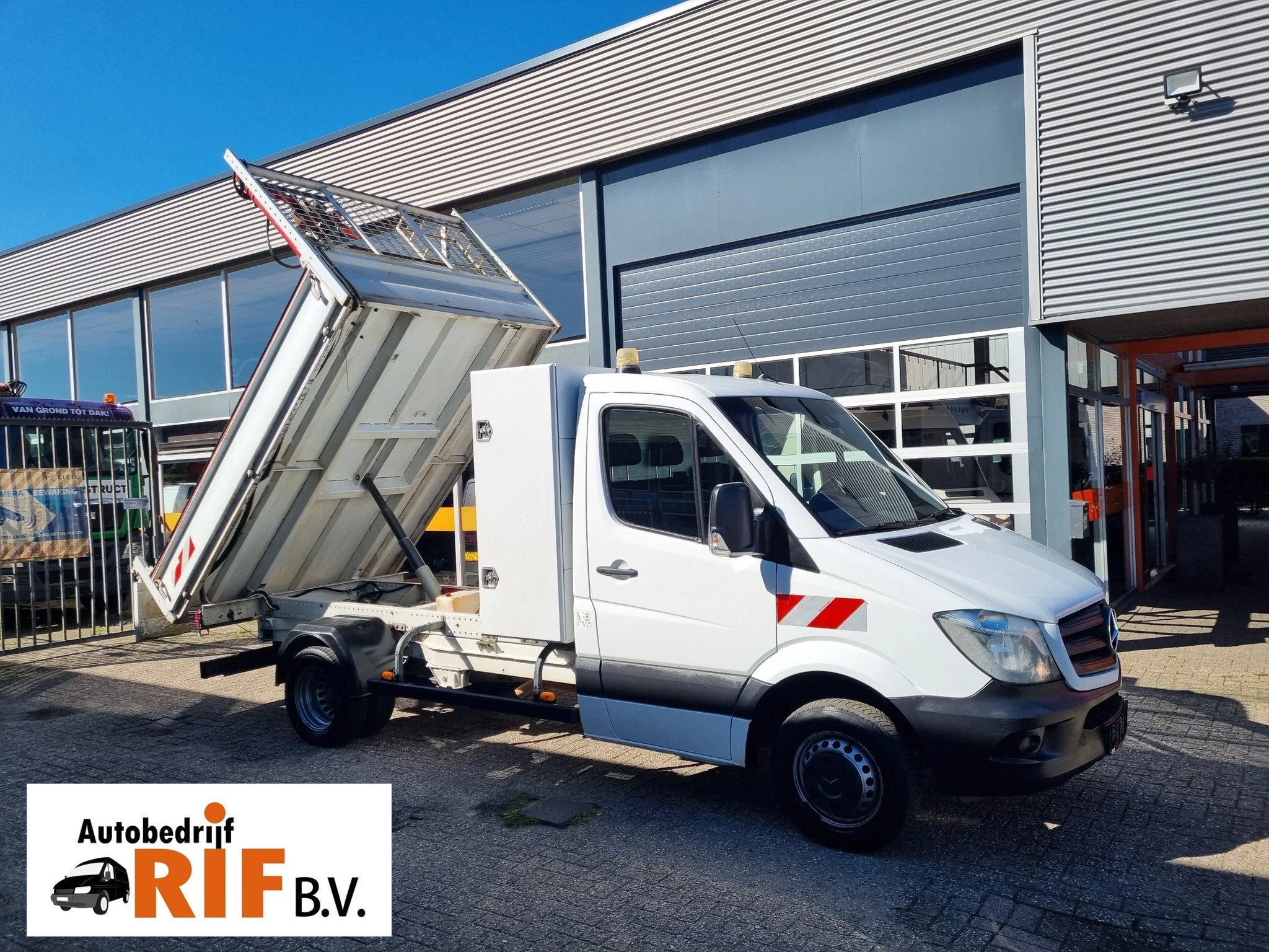 Mercedes-Benz Sprinter 516 CDI Kipper Euro 6 Hijskraan 250 k, Autos, Achat, Euro 6, Entreprise, 2000 kg