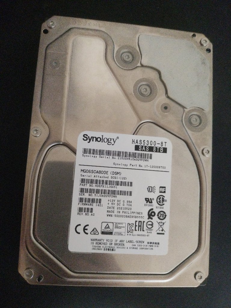 Synology HAS5300-8T, Computers en Software, Harde schijven, Intern, SAS, Server, HDD