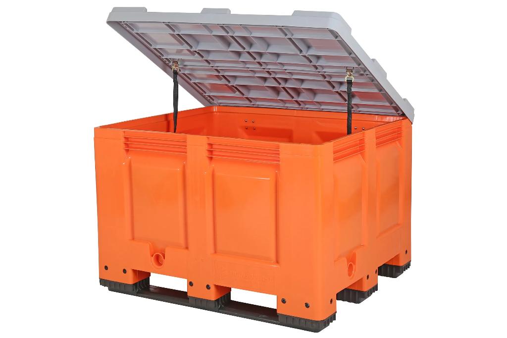 Caisse BIG BOX – 1200  1000 mm – avec couvercle, Ophalen, Zo goed als nieuw