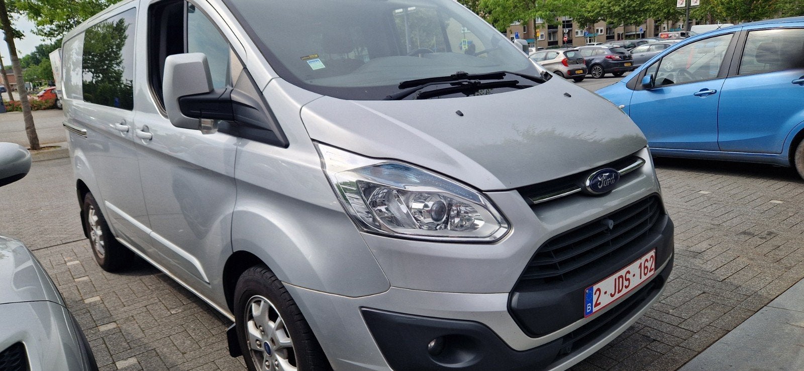 Ford Transit Custom 2.2 TDCI 125cv double cabine 2015 6 plac, Autos, Achat, 6 portes, Noir, Diesel