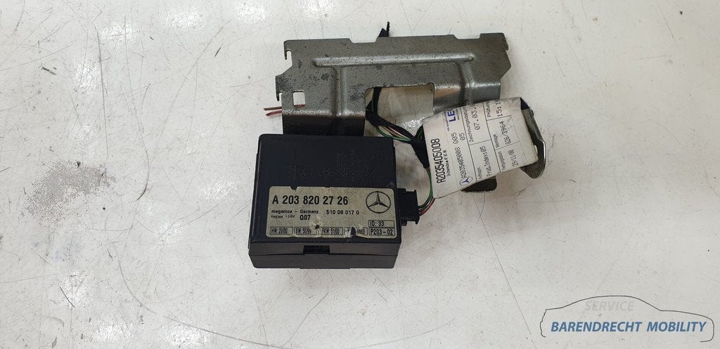 Mercedes W203 S203 C Klasse alarmmodule alarmrelais A2038202, Auto-onderdelen, Elektronica en Kabels, Mercedes-Benz, Gebruikt