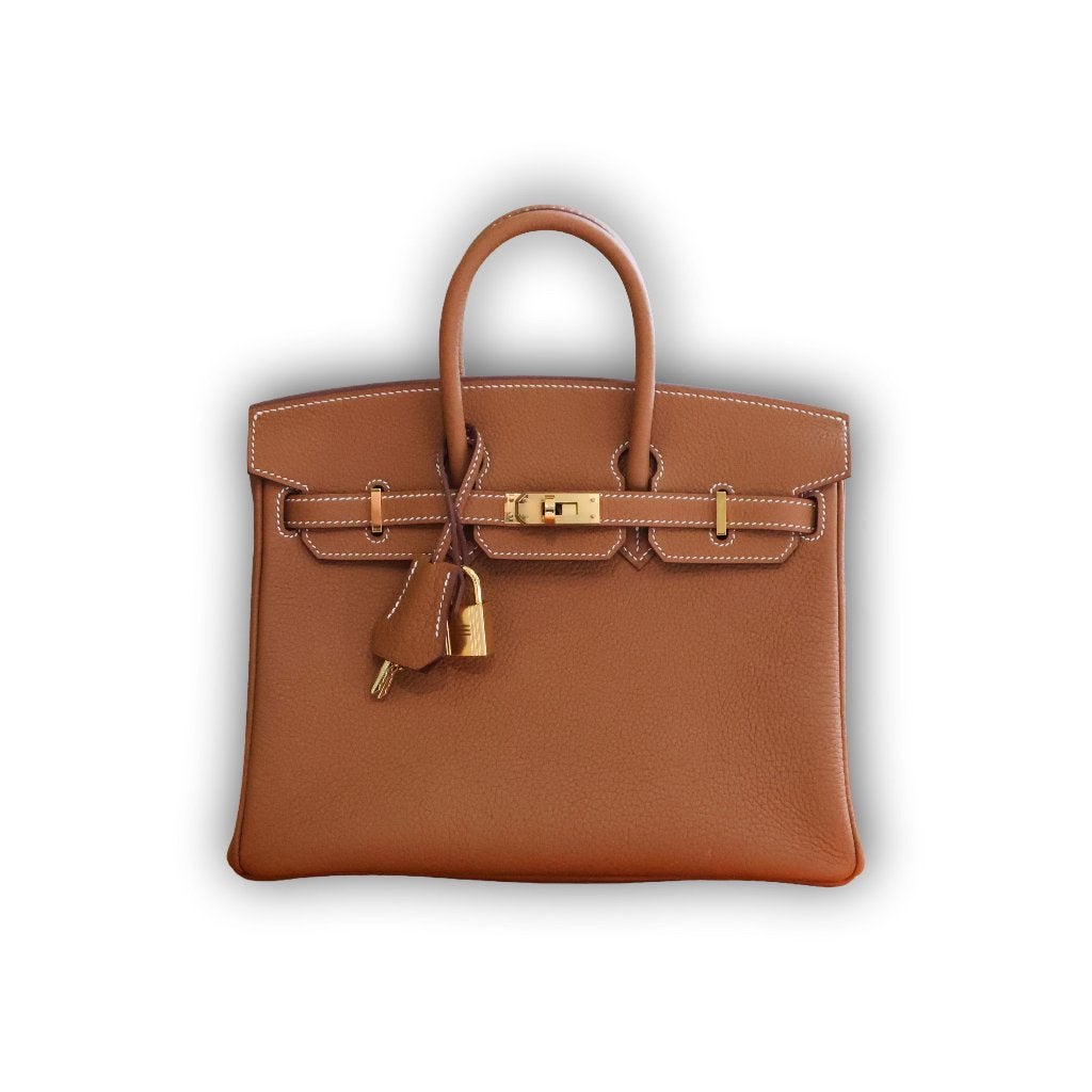 Quincaillerie Hermès Birkin 25 Gold Togo Gold, Enlèvement ou Envoi, Neuf, Autres couleurs, Sac à main