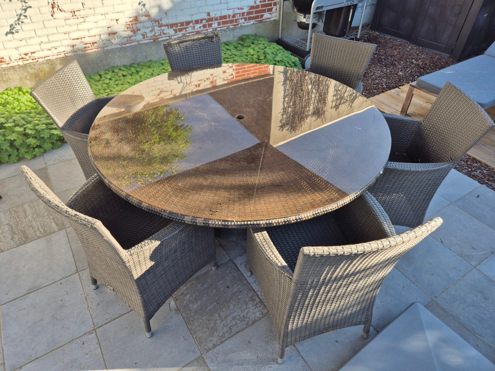 tuintafel rond, Tuin en Terras, Ophalen
