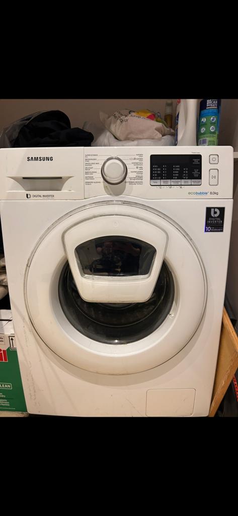 Machine à laver “Samsung EcoBubble”, 8kg  Bon état., Electroménager, 6 à 8 kg, 85 à 90 cm, Programme court, Enlèvement