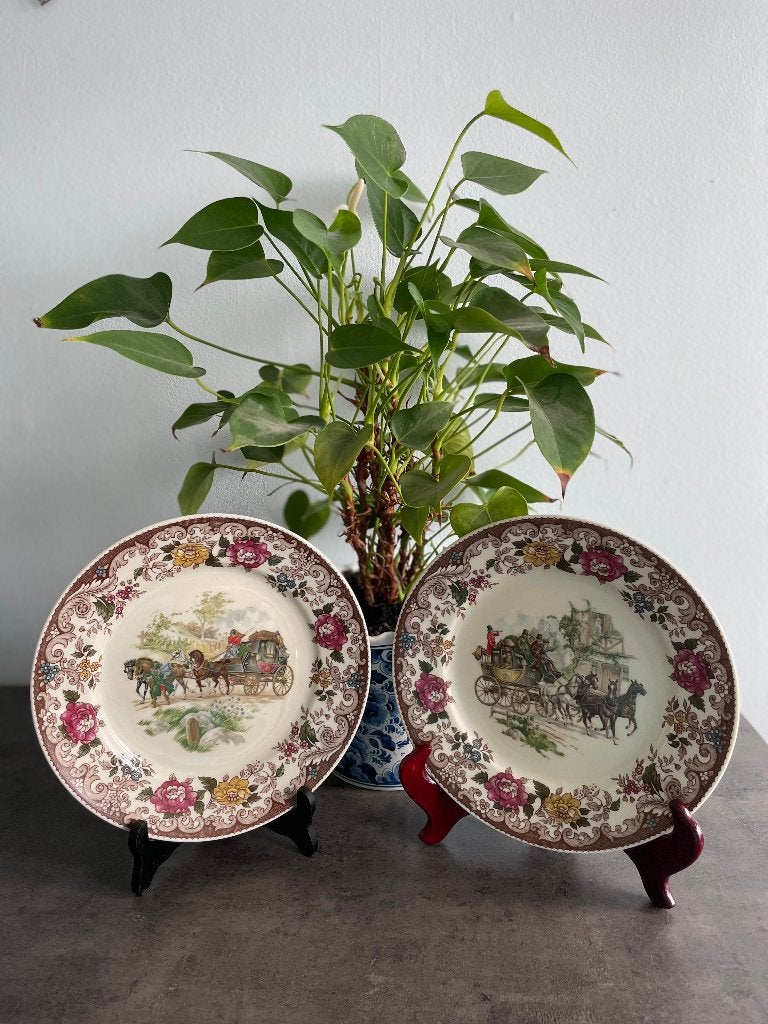 Assiettes vintage en porcelaine, Antiquités & Art, Enlèvement
