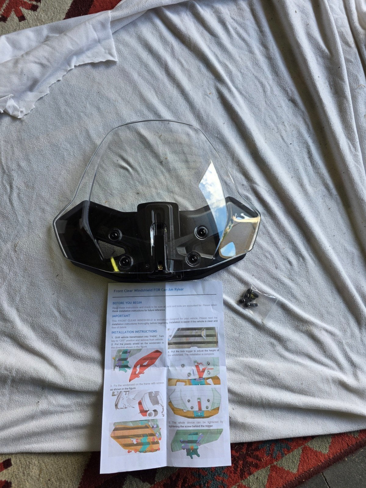 can am ryker wind shield, Motoren, Ophalen