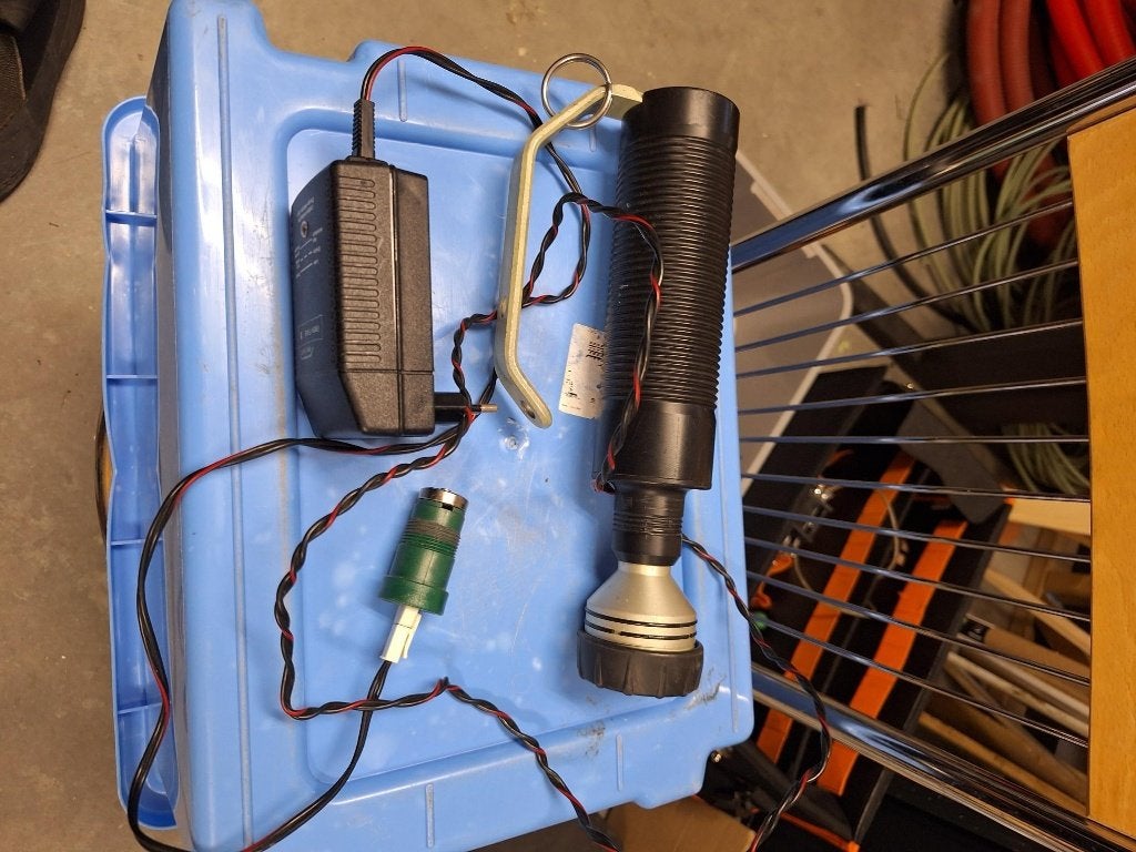 Greenforce handlamp, Ophalen of Verzenden, Gebruikt, Duiklamp