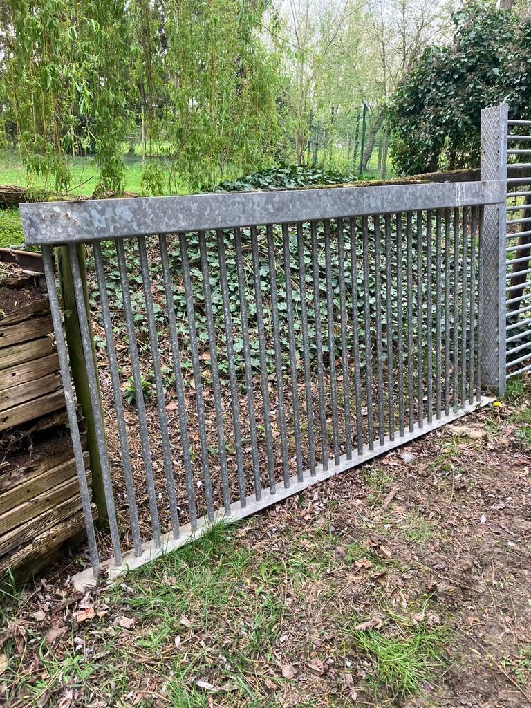Stalwand gegalvaniseerd, L 2,25 m, H 1,10 m., Dieren en Toebehoren