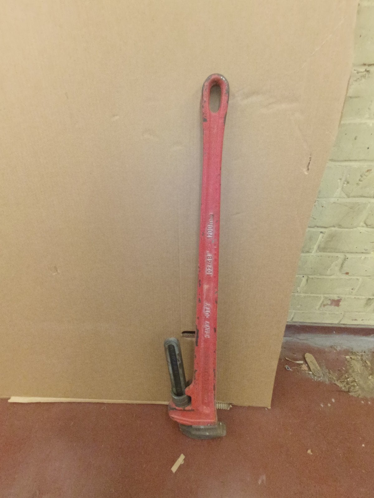 Ridgid 48" zware, Ophalen