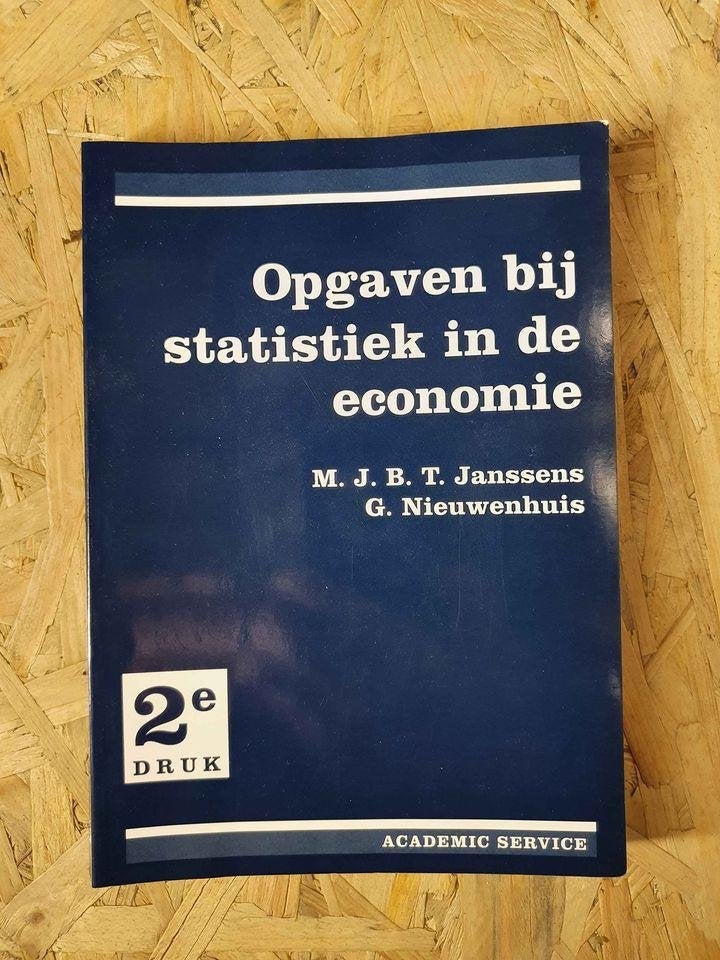 Opgaven bij statistiek in de economie  – Boek, Boeken, Ophalen of Verzenden, Gelezen