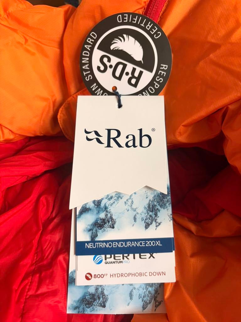 RAB - Neutrino 200 XL - Down sleeping bag, Enlèvement, Neuf