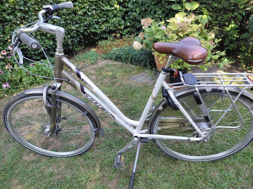 trek L500 damesfiets  maat L, Fietsen en Brommers, (Extra) lage instap, 56 cm of meer, Zo goed als nieuw, Schijfrem