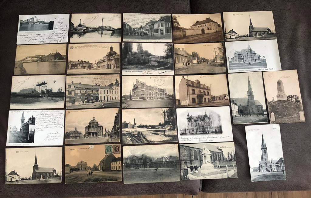 25 CPA Saint-Ghislain , Tertre , Baudour, Hautrage, Sirault,, Collections, Enlèvement ou Envoi