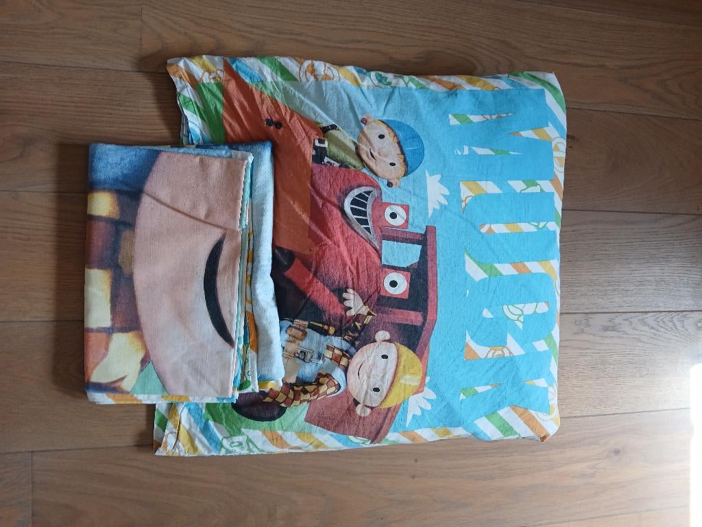 1 persoonsdekbed Bob de bouwer, Ophalen, Zo goed als nieuw, Eenpersoons, Dekbedovertrek