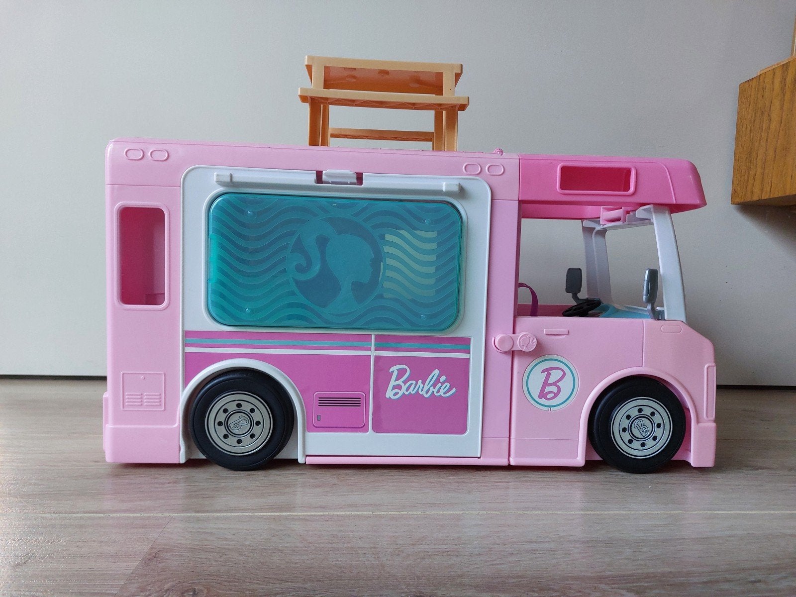 Barbie camper, Ophalen, Zo goed als nieuw
