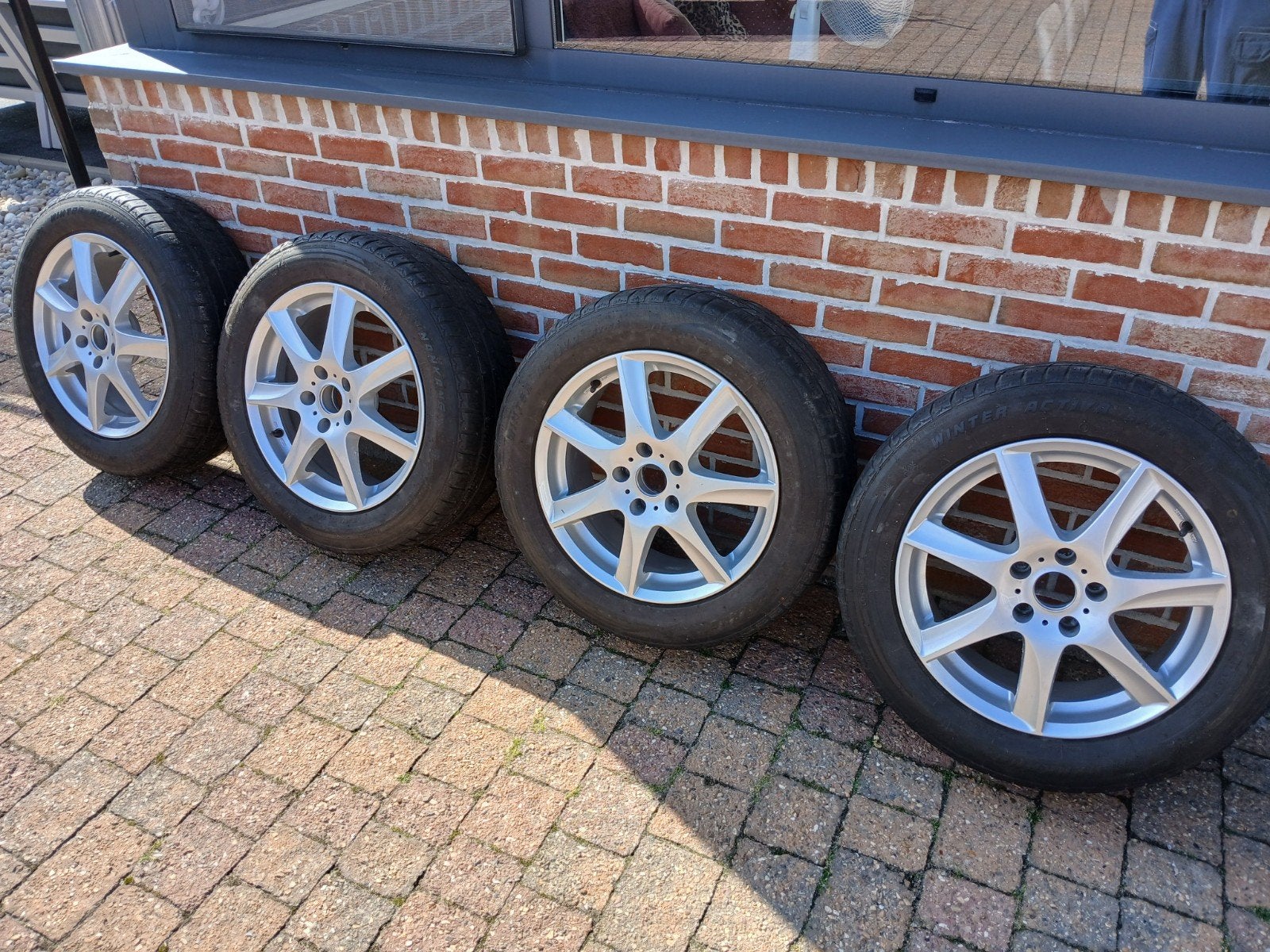 Set alluminium velgen 7jx17, Auto-onderdelen, Banden en Velgen, Ophalen, Velg(en)