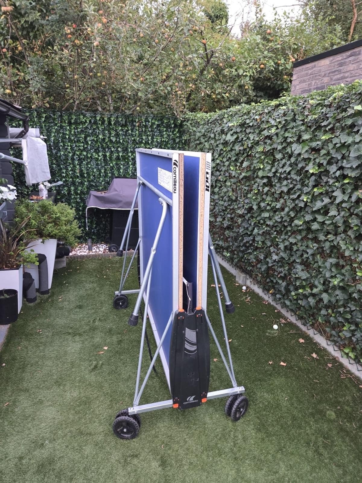ping-pong tafel, Sports & Fitness, Ping-pong, Enlèvement, Utilisé, Filet, Raquette(s) ou Balle(s), Pliante