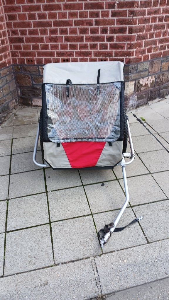 remorque velo pour enfant bon etat liege a discuter, Enlèvement, Utilisé, Autre, Moins de 20 kg
