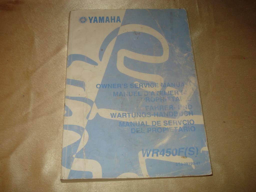 YAMAHA WR450F (S) Ancien Manuel d'Atelier du Propriétaire, Motoren, Ophalen of Verzenden, Yamaha