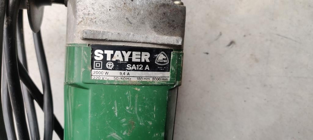 Stayer haakse slijper 2000W, Ophalen