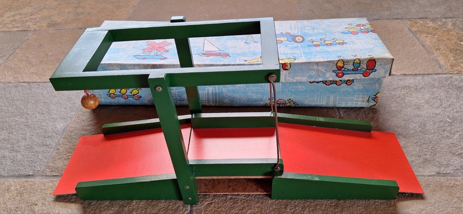 vintage speelgoed ophaalbrug met originele doos, Ophalen of Verzenden, Gebruikt