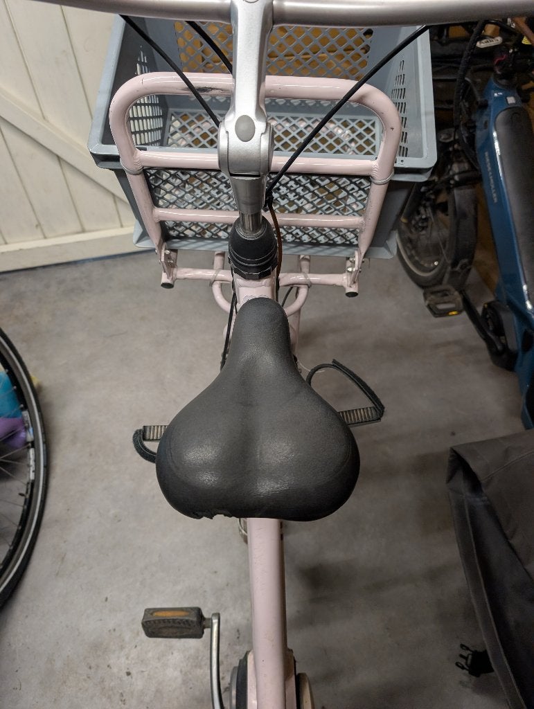 Zadel Op Stang (Model vrouwenfiets), Siège avant, Enlèvement ou Envoi, Repose-pieds, 15 à 36 kg