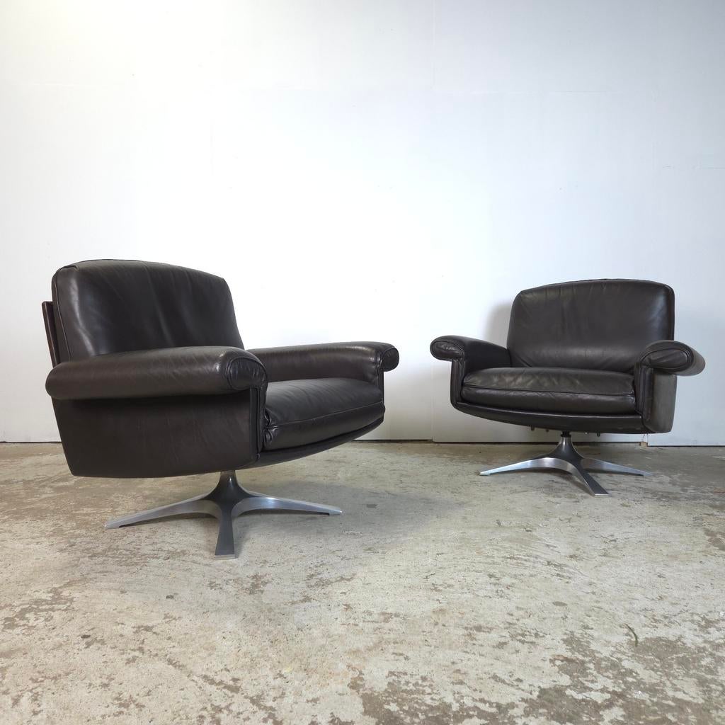 De Sede DS-31 vintage jaren 60 design lederen lounge set, Enlèvement, Utilisé, Cuir, Jaren 70, 60's 70's